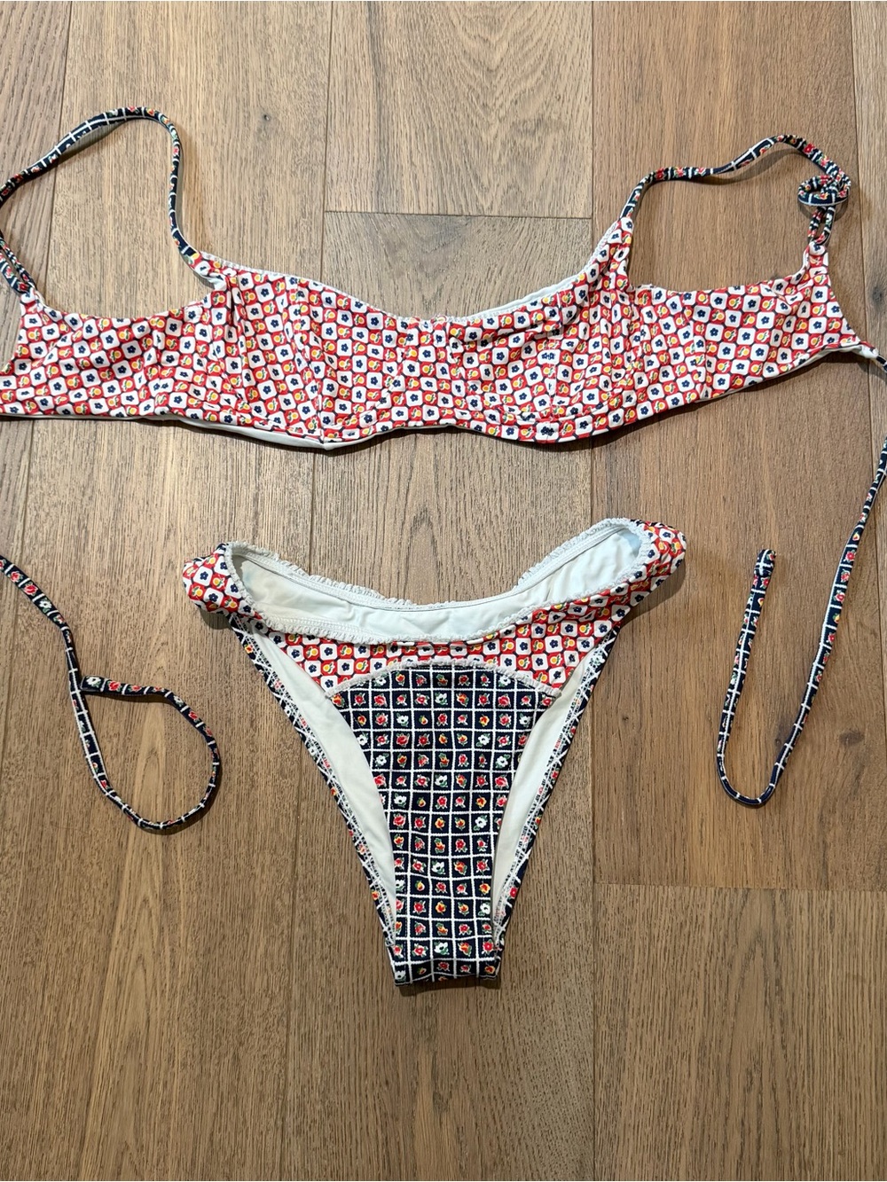 Frankie’s Bikinis Two-Piece Printed Bikini Set